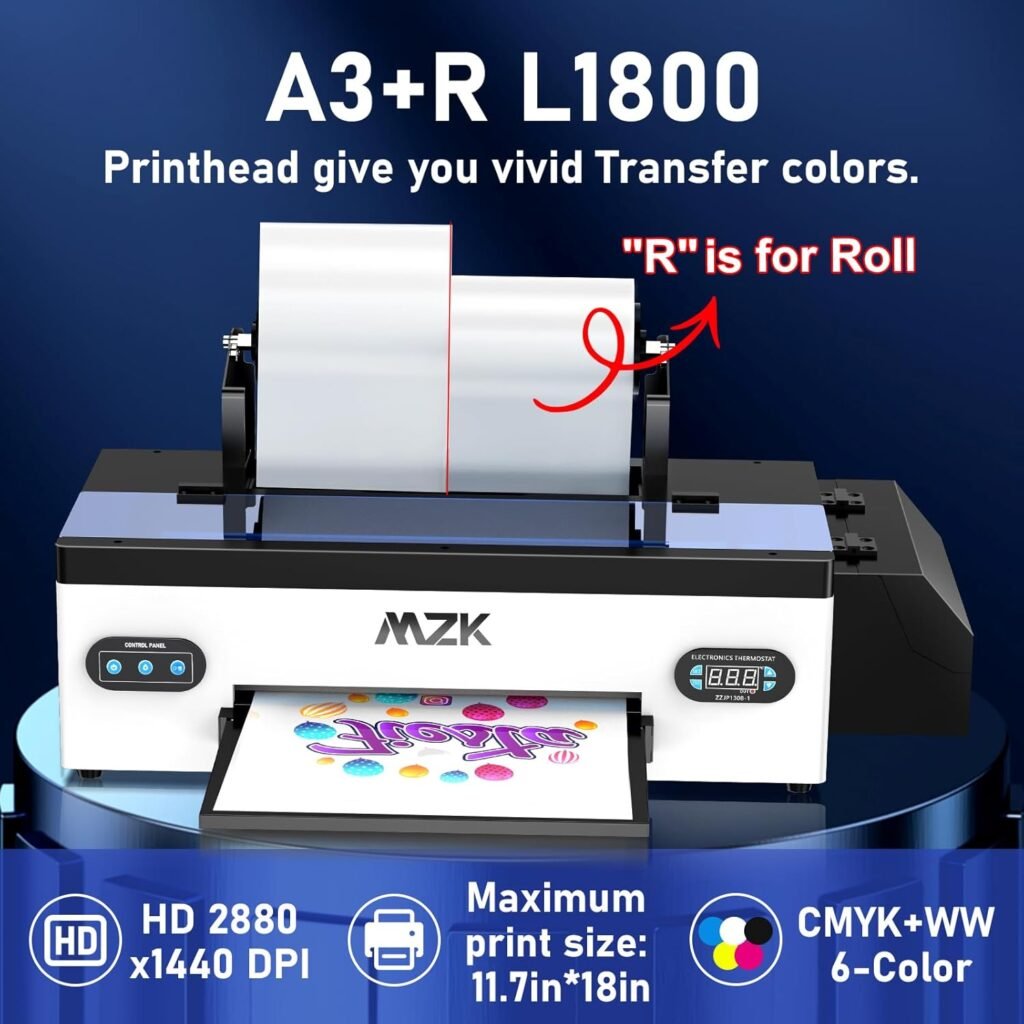 Opiniones Mzk Impresora DTF A3 con alimentador de rollo R1390 - Imagen del producto