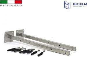 Brazos para tendedero de Pared en Acero Inoxidable - Fabricado en Italia
