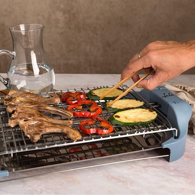 Opiniones Jata BQ5101AM Electro-barbacoa| 2400 W| Acero Inoxidable - Producto de calidad con excelente potencia y resistencia. ¡Disfruta de deliciosas barbacoas en cualquier momento!