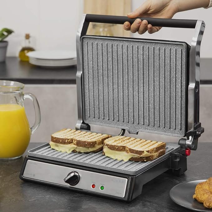 Opiniones Cecotec Parrilla Eléctrica Rock?nGrill 2400 UltraRapid de 2400W de Potencia, Revestimiento de Piedra - Producto en oferta, calidad y potencia en una sola parrilla eléctrica. ¡Descubre todo lo que la Cecotec Parrilla Rock?nGrill 2400 puede ofrecerte! ¡Aprovecha ya esta fantástica oportunidad!