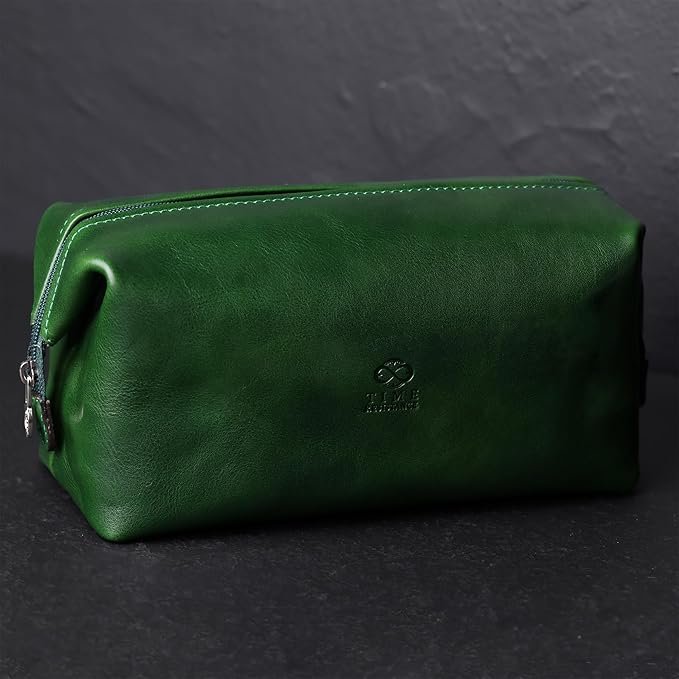 Neceser de Piel para cosméticos, Estuche de cosméticos ItaliaNocon Clase Dopp - Opiniones y descripción detallada del producto