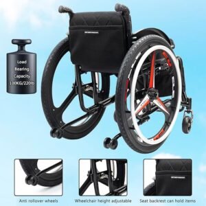 "Silla de Ruedas Deportiva Ultraligera Plegable Todo Terreno - Opiniones y Precio. Descubre la silla de ruedas deportiva liviana y de transporte plegable ideal para tus aventuras al aire libre. ¡Cómprala ahora y disfruta de la mejor movilidad en cualquier terreno! ¡Haz clic aquí!"