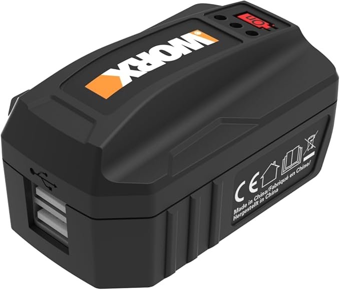 Opiniones WORX WA4009 | Powerbank - Cargador portátil para baterías 20V Máx. | Puerto USB para Cargar Cualquier Tipo de Dispositivo - Imagen del producto.