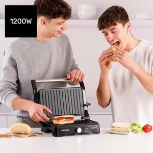 Opiniones Taurus - Sandwicher Grill&Co GR1500X | 1500W | Placas Antiadherentes 27.5 x 17.3 cm - Imagen del producto de alta calidad con placas antiadherentes y potencia de 1500W.