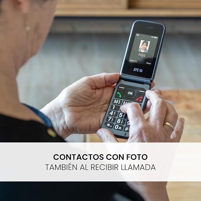 Opiniones SPC Stella 3 - Teléfono Móvil para Mayores con Tapa y 4G | Menú y Teclas Grandes | Botón SOS | Configuración Remota | Compatible con Audífonos | Volumen 103dB.