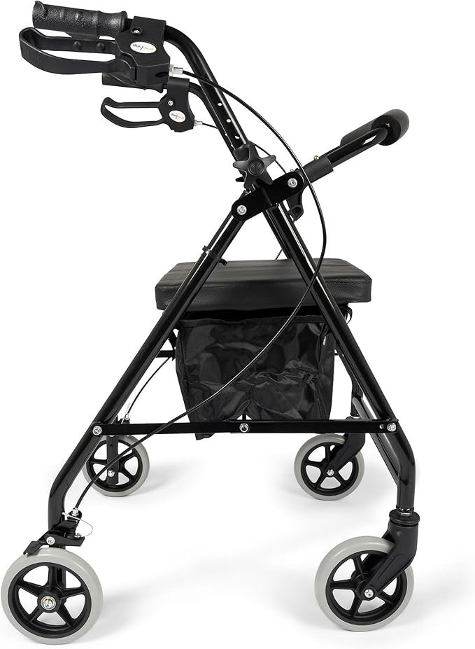 Dunimed Andador plegable ligero con bandeja y cesta - Fácil de plegar para transportar - Opiniones y reseñas_FRAMEBUFFER