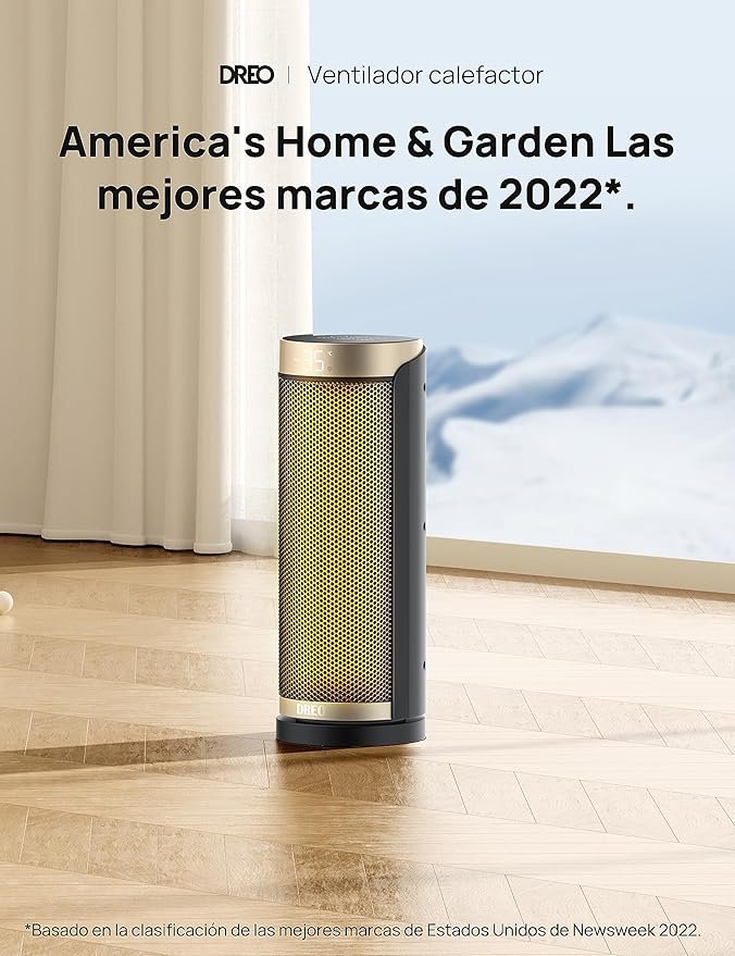 Opiniones Dero, Space Heater Solaris Slim H3, calentador eléctrico de cerámica de calentamiento rápido de 1800 W con termostato. ¡Compra el tuyo ahora!
