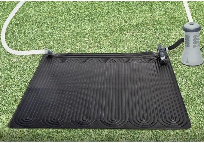 Opiniones Intex 28685 - Alfombra Calentador Solar de Agua 120 cm. ¡Descubre la mejor forma de calentar tu piscina de manera ecológica y eficiente con este calentador solar de agua! Aprovecha el sol para disfrutar de una temperatura agradable en tu piscina. ¡No te quedes sin el tuyo!
