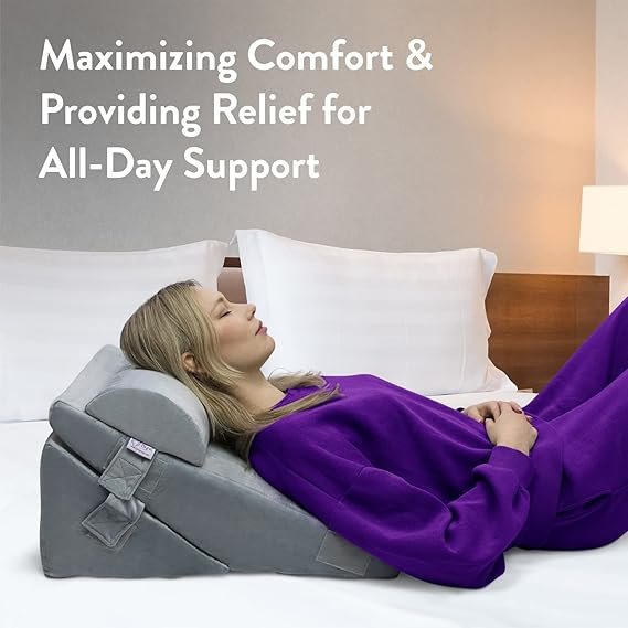 Descubre la comodidad y el soporte de la almohada de cuña plegable Byre®. Hecha con espuma premium y con un diseño de media luna para brindarte el descanso que tanto necesitas. ¡Hazte con la tuya ahora! #AlmohadaDeCuña #Byre #DescansoNocturno