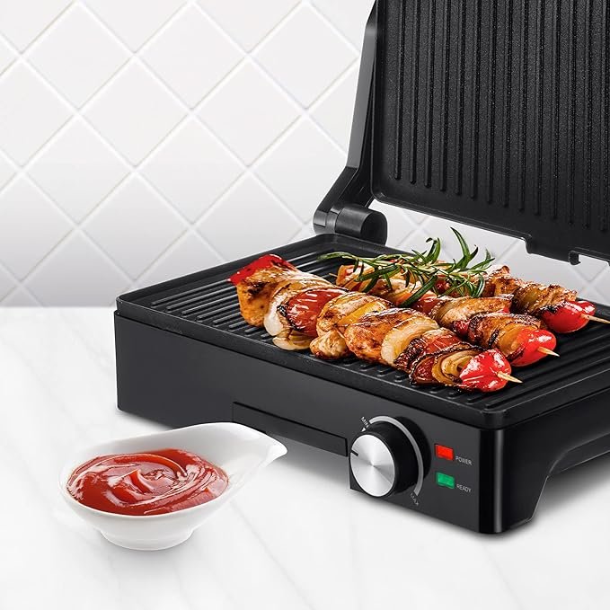 Ufesa Teide Parrilla Eléctrica Panini Press Grill con Placas Antiadherentes de 1600W - Opiniones y Análisis