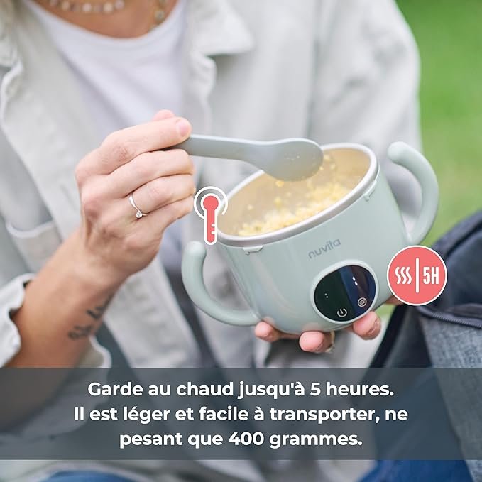 Opiniones Nuvita 1980 Pappa'n'Go - Calentador portátil de alimentos para bebé, recargable, resistente al agua, con control inteligente de temperatura. ¡Descubre todo sobre este práctico y seguro calentador portátil para alimentar a tu bebé en cualquier lugar! #OpinionesNuvita #CalentadorPortatil #AlimentosBebe