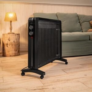 Placa Radiante de Mica Ready Warm 2000 Now - Opiniones y Características - Potencia 2000 W - Termostato Ajustable - 2 Niveles de Potencia