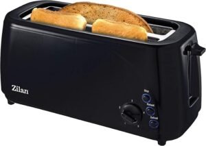 Tostadora Ranura Larga | 4 discos Toast Automat | XXL tostadora | 1400 W, 5 niveles de bronceado regulador | Opiniones y características actualizadas