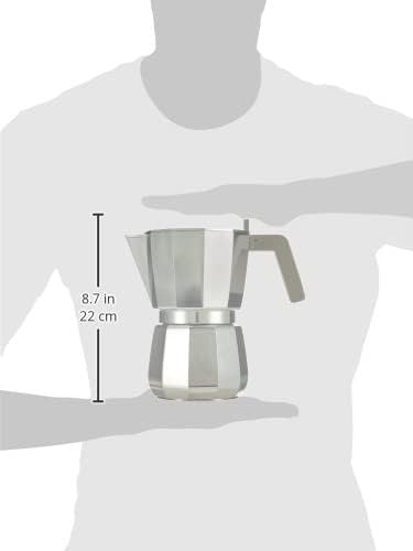 Opiniones ALESSI Moka DC06/9 FM - Cafetera para café exprés de diseño en aluminio fundido.