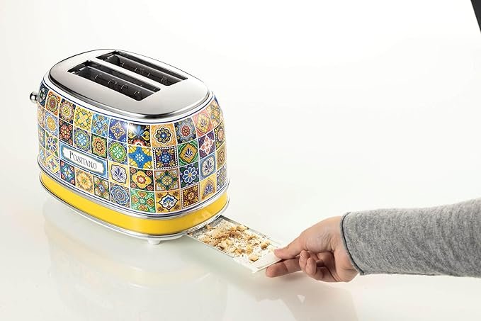 Opiniones Ariete 155 PositaNotostador, 810W, 2 rebanadas, 6 niveles de dorado, bandeja de migas - Imagen del producto