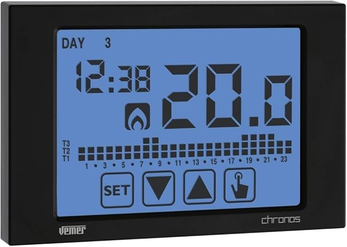 Termostato VEMER VE452900 CHRONOS - Opiniones y Reseñas - Compra Online - Pantalla Táctil - Programable - Calefacción - Electrónica