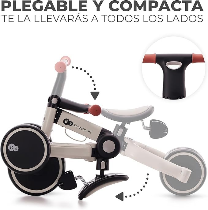 Opiniones Kinderkraft 4TRIKE Triciclo 3 en 1, Minibicicleta, Bicicleta sin Pedales, Bicicleta bebé - Descubre la mejor bicicleta para tu bebé.