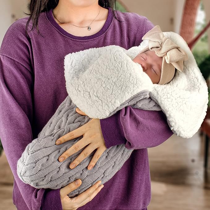 Swaddle Wrap Bebe Invierno 0-12 Meses Recien Nacido Saco De Dormir Manta Envolvente - Descubre la mejor opción para mantener a tu bebé cómodo y abrigado durante el invierno. ¡No te pierdas nuestro Saco de Dormir Manta Envolvente para recién nacidos!
