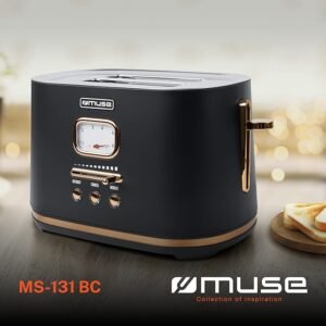 Opiniones del Muse MS130BC Tostador de 2 rebanadas de pan: descubre la mejor forma de disfrutar del pan tostado en casa.