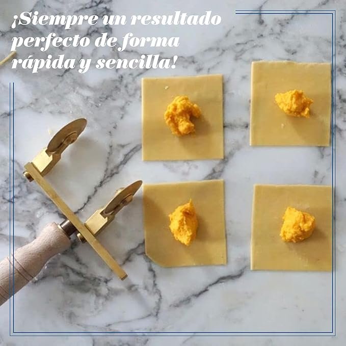 La Gondola Cortador de Rueda Ajustable (2 Lisas) | Utensilios para Pasta Fresca para Casa y Negocio - Opiniones y Fotos detalladas del producto. ¡Descubre más aquí!