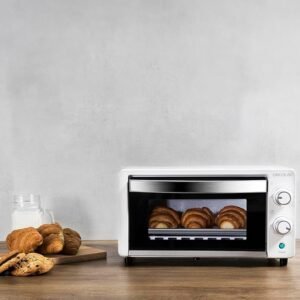Opiniones Cecotec HorNode sobremesa Bake&Toast 1090 White, 10 L, 1000 W, Temporizador 60min. Imagen del horno de sobremesa Cecotec Bake&Toast 1090 White, con capacidad de 10 litros, potencia de 1000W y temporizador de 60 minutos.