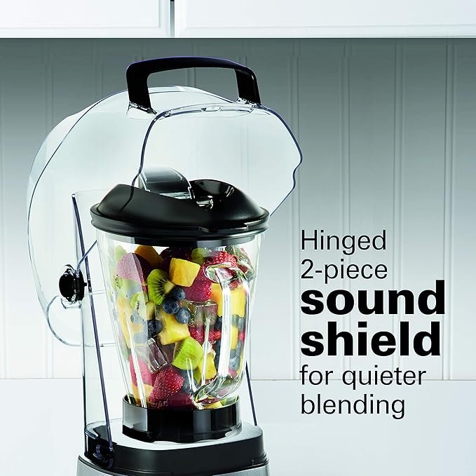 Licuadora Hamilton Beach SoundShield Blender, 55% Menos de Ruido, 950 W, 3 Modos de Funcionamiento Predeterminados. ¡Descubre la potencia silenciosa de esta increíble licuadora!