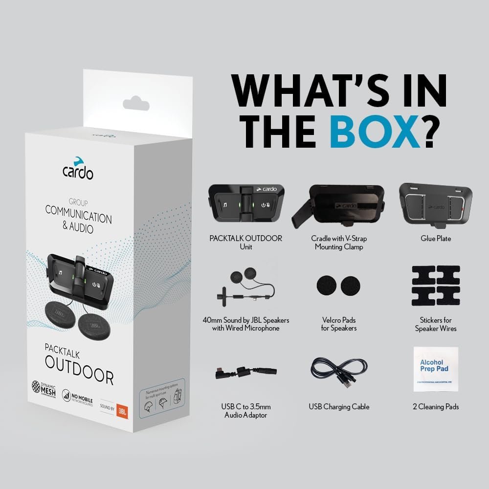 Opiniones Cardo PACKTALK Outdoor: Sistema de comunicación para Casco, Ideal para esquí, Snowboard y Ciclismo. ¡Descubre la mejor manera de mantenerte conectado mientras disfrutas al aire libre!