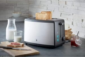 Tostadora WMF Bueno - Opiniones, características y precio. Tostadora de 800W de potencia en acero inoxidable con 2 ranuras. ¡Compra la tuya ahora!