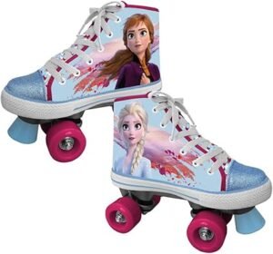Patines de Ruedas Disney Frozen II con Lentejuelas giratorias, ideales para bebés niñas. ¡Haz que tu pequeña brille mientras patina!