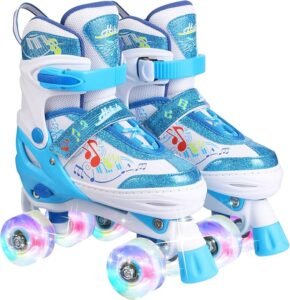 Opiniones Hikole Patines de 4 Ruedas Luminosas para Niña de 3 Años - Patines en Paralelo Ajustables y Cómodos - ¡Compra Ahora y Disfruta de la Diversión!