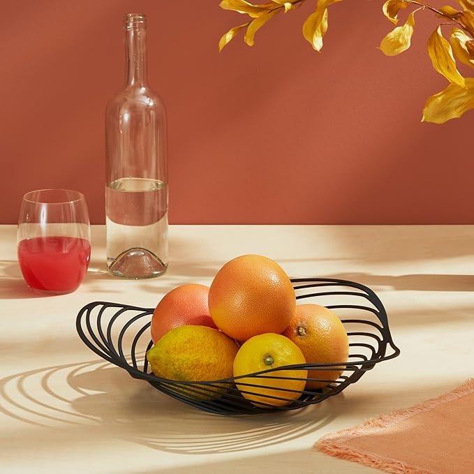 Frutero Alessi Trinity ACO03 B - Diseño elegante de acero con resina epoxi. ¡Compra ahora y añade estilo a tu cocina!
