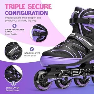 Patines en línea para niños y niñas con luz - Opiniones 2PM SPORTS Regulable Flashing - Producto destacado para niños - Compra online ya