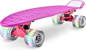 Opiniones Hurtle Skateboard, Monopatin, Mini Crucero, Tabla, Plataforma de 6”, Ruedas PU con luz LED - ¡Cómodo y divertido para todas las edades! ¡Consíguelo hoy mismo!