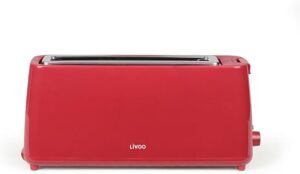 Livoo - Tostadora de pan DOD168C - Ranura larga, 900W, 3 funciones. ¡La mejor tostadora del mercado! Adquiere la tuya ahora mismo.