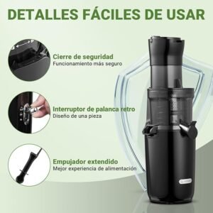 AMZCHEF Licuadora Para Verduras y Frutas Enteras - 200W Extractor De Zumos y Verdura - Licuadora Prensado - Opiniones y Reseñas - ¡Compra Ahora!