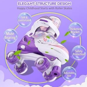 Opiniones Hikole Patines de Ruedas para niños - Patines Luminosos Ajustables para niñas y niños - Compra online al mejor precio- Envío rápido - Calidad garantizada. ¡Haz que tus hijos brillen con estilo!