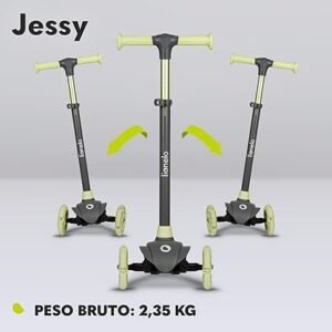 LIONELO Jessy Scooter de Equilibrio para niños de 3 años hasta 50 kg, Scooter de 3 Ruedas Ligero. ¡Compra el mejor scooter para tu pequeño ahora!