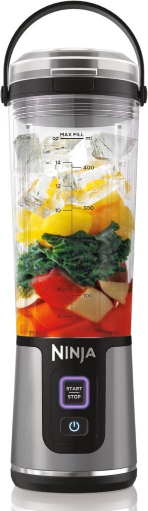 Batidora portátil Ninja Blast BC151UKBK - 530 ml - Opiniones y características - Licuadora inalámbrica - Tapa a prueba de fugas - Boquilla para sorber - Potente y práctica.