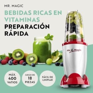 GOURMETmaxx Mr. Magic Mixer | Smoothie Maker con pack de accesorios XXL | Batidora de pie 18 piezas - Opiniones y análisis completo del producto