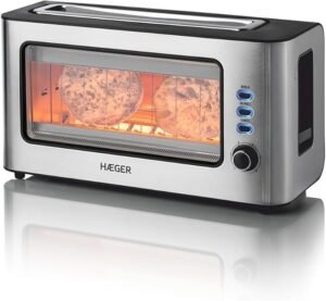 Opiniones HAEGER Tostadora de Ventana Window - 1 Apertura Extra Ancha, 1000W - Imagen del producto