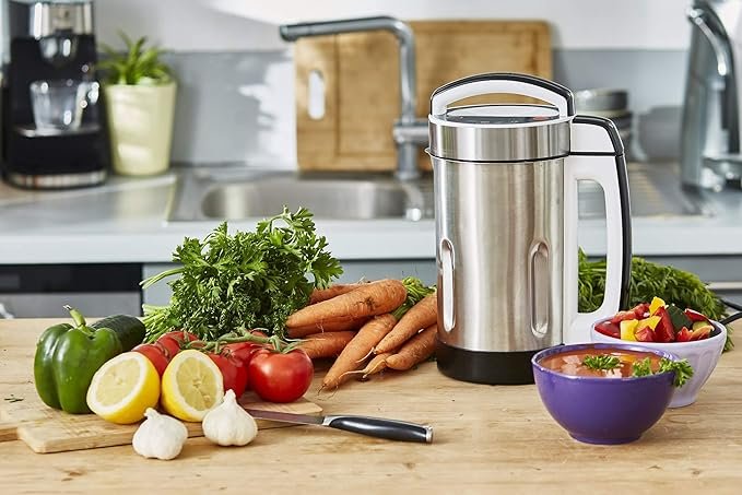 Opiniones Senya Licuadora Calentador de Acero Inoxidable Y Máquina Para Hacer Sopa Cook & Heat - Compra Ahora y Disfruta de Deliciosas Sopas Caseras en Casa con Este Increíble Producto de Senya. ¡Entra Ya!