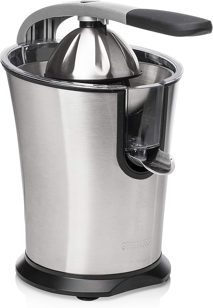 Exprimidor Princess maestro de cítricos de acero inoxidable con brazo de palanca profesional y motor de 160 vatios - Opiniones y Reseñas