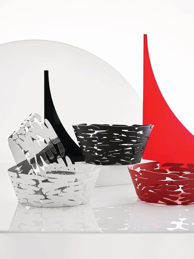 Opiniones Alessi - "Barket" Cesto redondo de acero y resina en un diseño moderno y elegante. ¡Consíguelo ya y dale un toque de estilo a tu hogar!