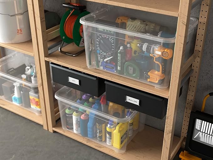 Opiniones Keter Juego de 5 Cajas organizadoras de Plástico con Tapa T Box L, Transparentes - Descubre la mejor forma de organizar tus espacios con este práctico set de cajas transparentes. ¡Aprovecha ahora!