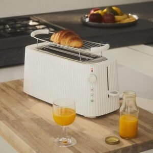 Opiniones del Alessi Plissé MDL15 W - Tostador de Doble Compartimento Largo, en Resina Termoplástica: ¡Descubre por qué es el complemento perfecto para tu cocina!