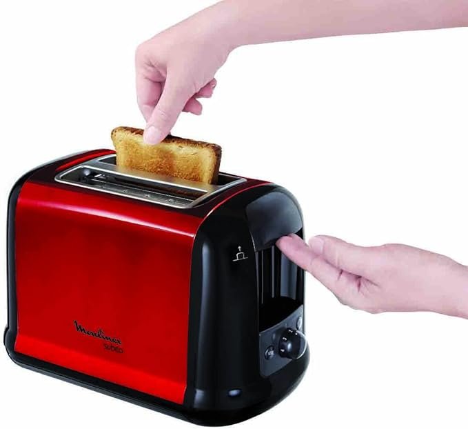 Opiniones Moulinex Subito Tostadora Eléctrica 850W. Descubre la tostadora de acero inoxidable con 2 ranuras de Moulinex. ¡Cocina tus tostadas perfectas con esta potente tostadora eléctrica!