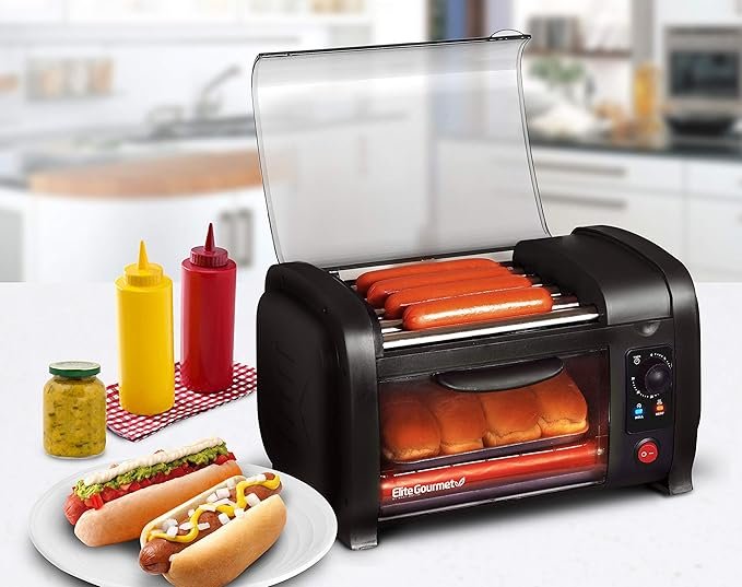 Disfruta de deliciosos perritos calientes con el HorNotostador Elite Gourmet Cuisine EHD-051B. ¡Haz tus hot dogs como todo un experto en casa!