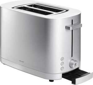 Tostadora ZWILLING ENFINIGY con ranura corta, diseño elegante y funcional. ¡Descubre sus 3 programas automáticos!