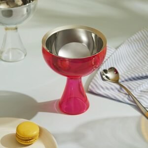 Set con Copa para Helado Alessi Big Love AMMI01S F en Acero Inoxidable - Opiniones y Reseñas