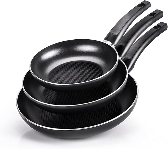 Opiniones Moneta - Juego de sartenes, 20-24-28 cm, aluminio.
